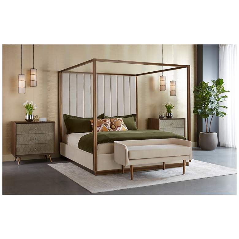 Image 2 Sunpan Casette Canopy Bed King Piccolo Prosecco more views