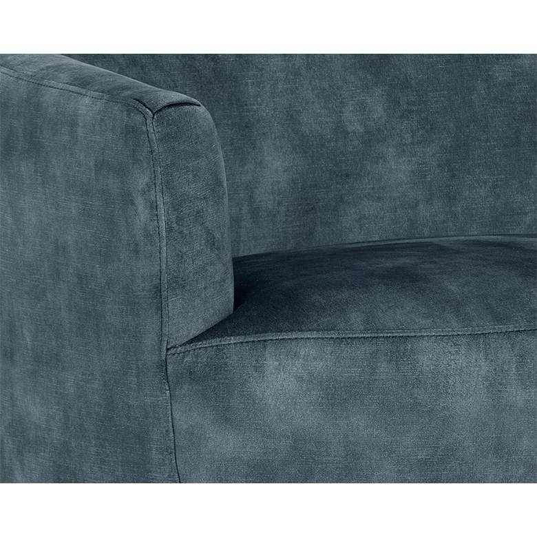 Image 2 Sunpan Casey 30" Wide Nono Petrol Fabric Swivel Lounge Chair more views