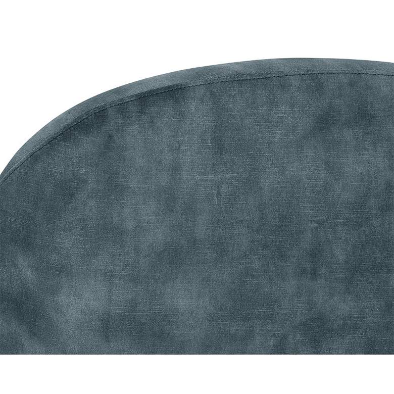 Image 4 Sunpan Casey 30" Wide Nono Petrol Fabric Swivel Lounge Chair more views