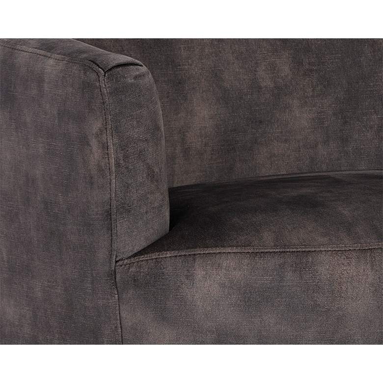 Image 2 Sunpan Casey 30" Wide Nono Shitake Fabric Swivel Lounge Chair more views