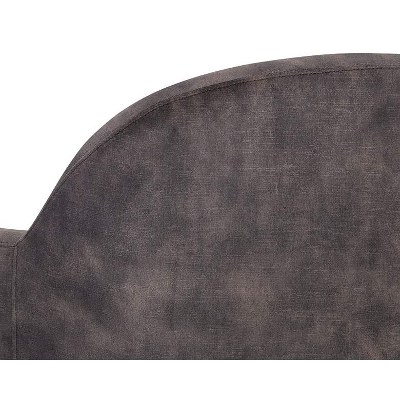 Image 4 Sunpan Casey 30" Wide Nono Shitake Fabric Swivel Lounge Chair more views