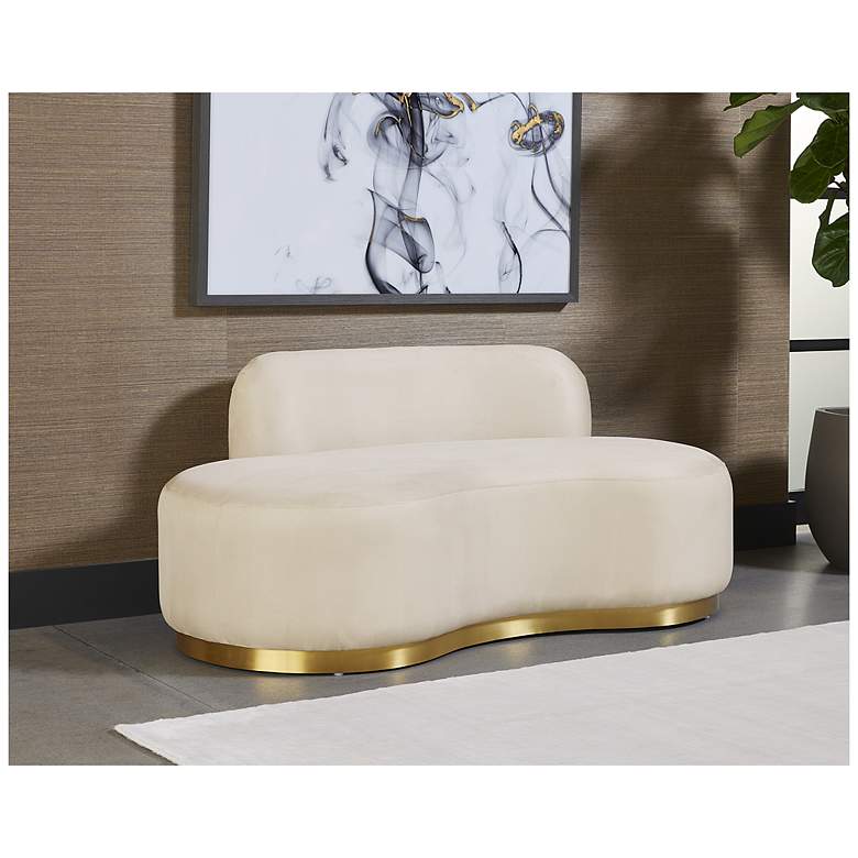Image 4 Sunpan Cassey Bench Casablanca Cloud more views