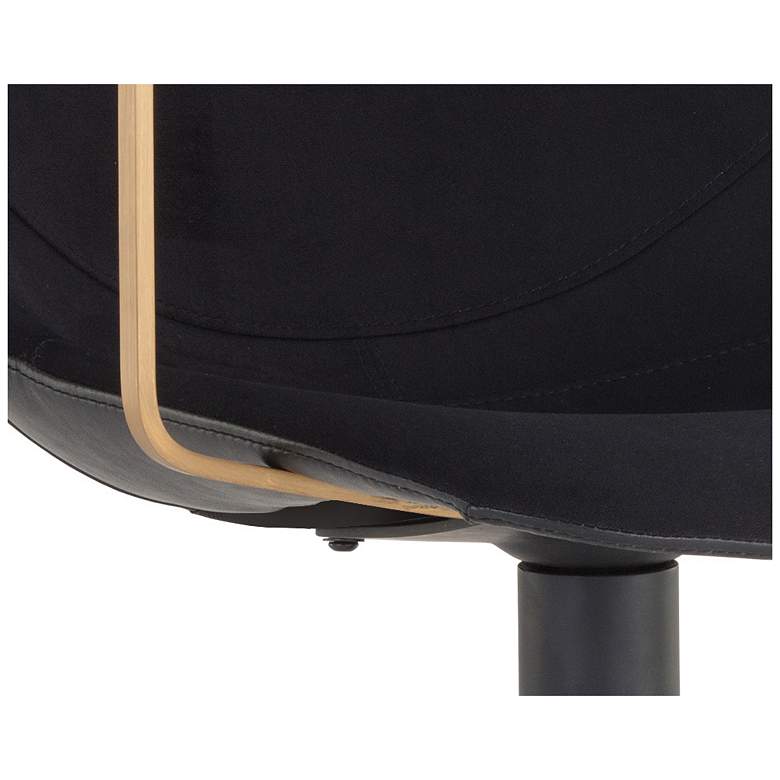 Image 6 Sunpan Cassius Swivel Dining Armchair Abbington Black and Bravo Black more views