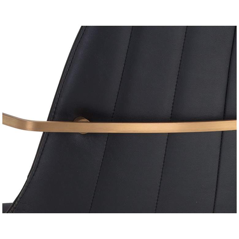 Image 7 Sunpan Cassius Swivel Dining Armchair Abbington Black and Bravo Black more views