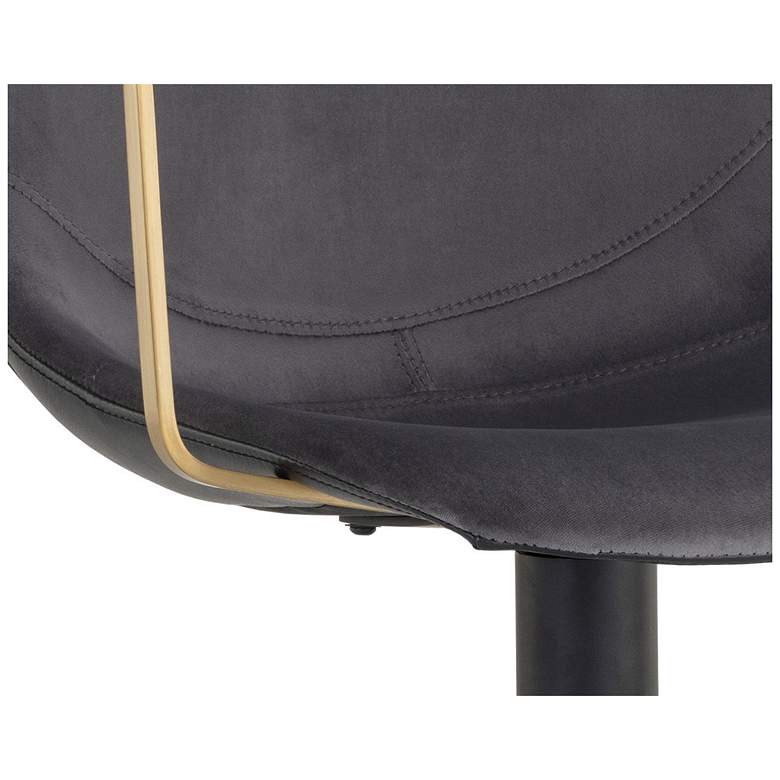 Image 6 Sunpan Cassius Swivel Dining Armchair Slate Tint and Nightfall Black more views