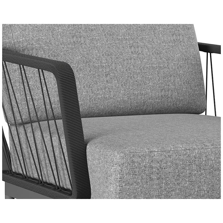 Image 7 Sunpan Catania Armchair Dark Gray Copacabana Gray more views