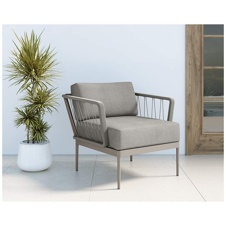 Image 6 Sunpan Catania Armchair Gray Palazzo Taupe more views
