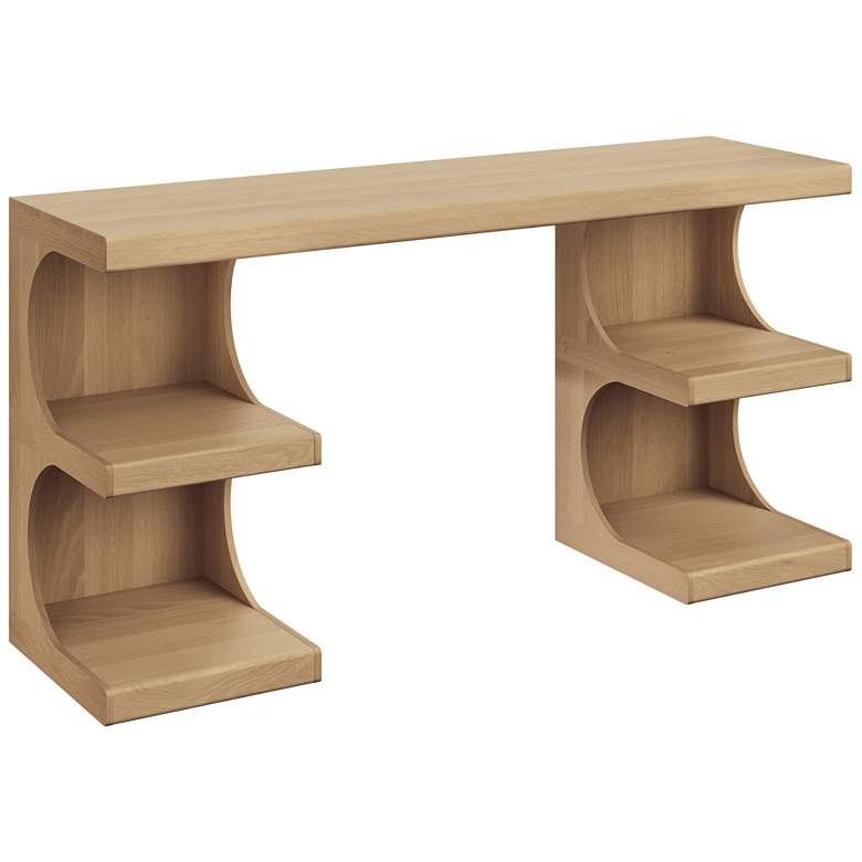 Image 1 Sunpan Catrine Desk Rustic Oak