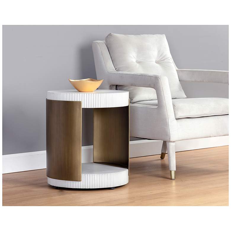 Image 3 Sunpan Cavette End Table more views