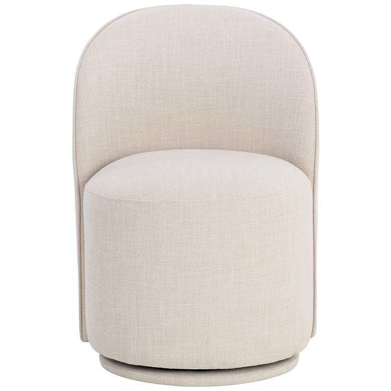 Image 3 Sunpan Cavoli Swivel Dining Chair Effie Linen more views