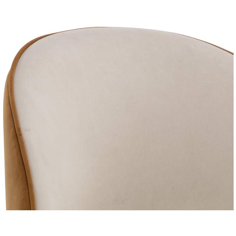 Image 7 Sunpan Cavoli Swivel Dining Chair Meg Taupe and Meg Gold more views