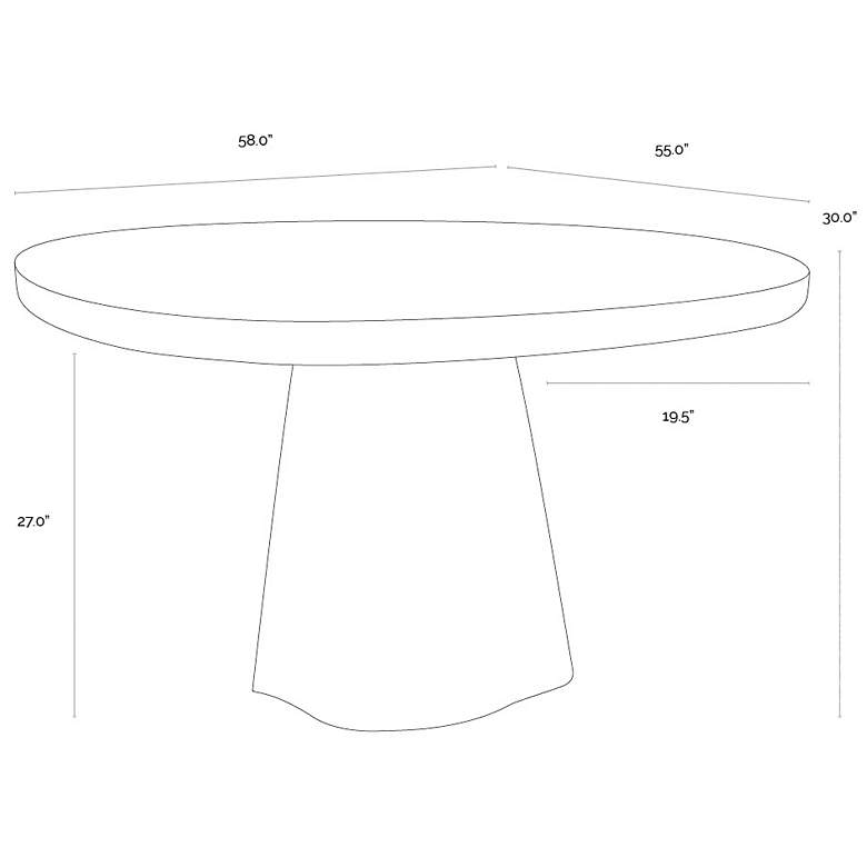 Image 6 Sunpan Celica Dining Table Black 55" more views