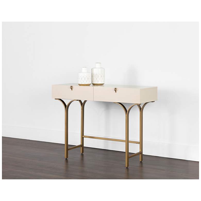 Image 6 Sunpan Celine Console Table Cream more views