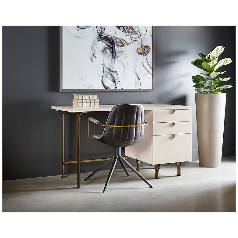 Image 3 Sunpan Celine Desk Cream more views