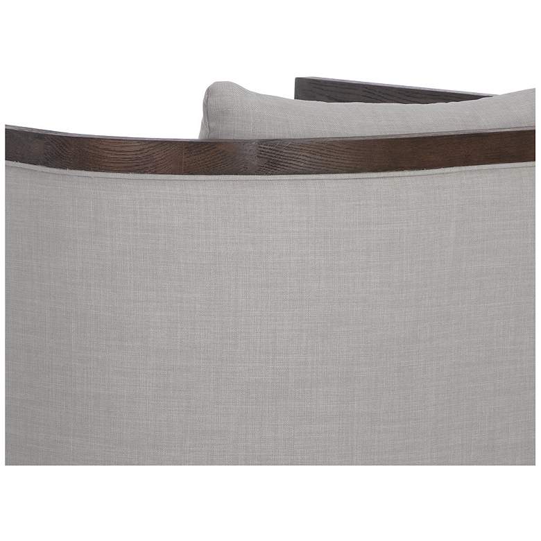 Image 7 Sunpan Chloe Lounge Chair Distressed Brown Linoso Light Gray more views