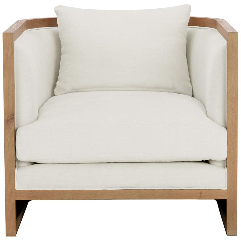 Image 3 Sunpan Chloe Lounge Chair Natural Heather Ivory Tweed more views