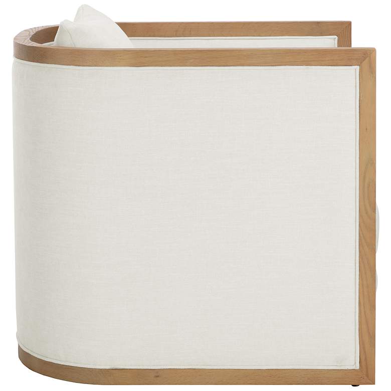 Image 4 Sunpan Chloe Lounge Chair Natural Heather Ivory Tweed more views