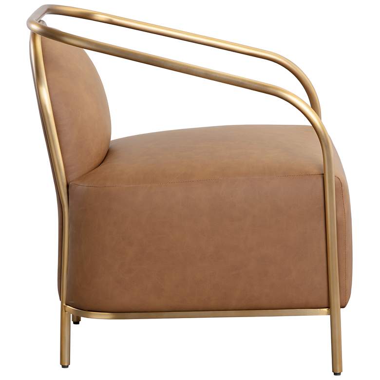 Image 3 Sunpan Cicero Lounge Chair Milliken Cognac more views