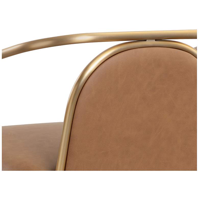 Image 7 Sunpan Cicero Lounge Chair Milliken Cognac more views