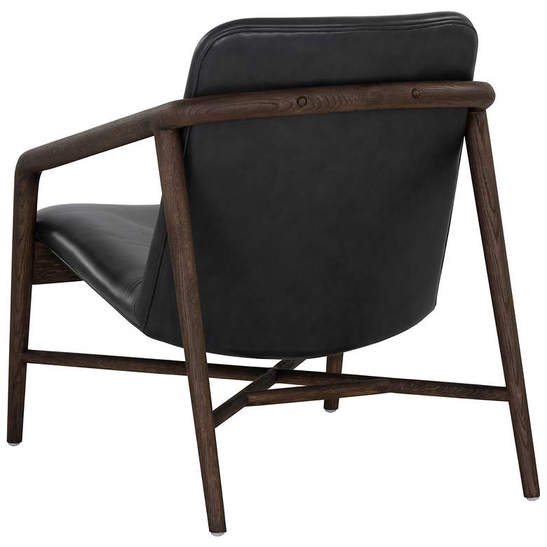 Image 4 Sunpan Cinelli Lounge Chair Distressed Brown Brentwood Charcoal Leather more views