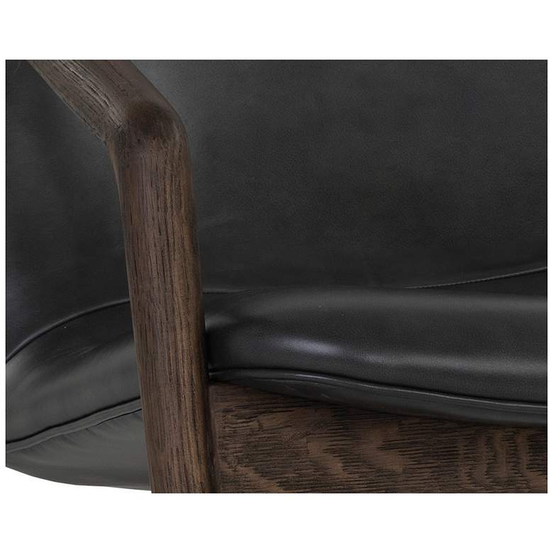 Image 5 Sunpan Cinelli Lounge Chair Distressed Brown Brentwood Charcoal Leather more views