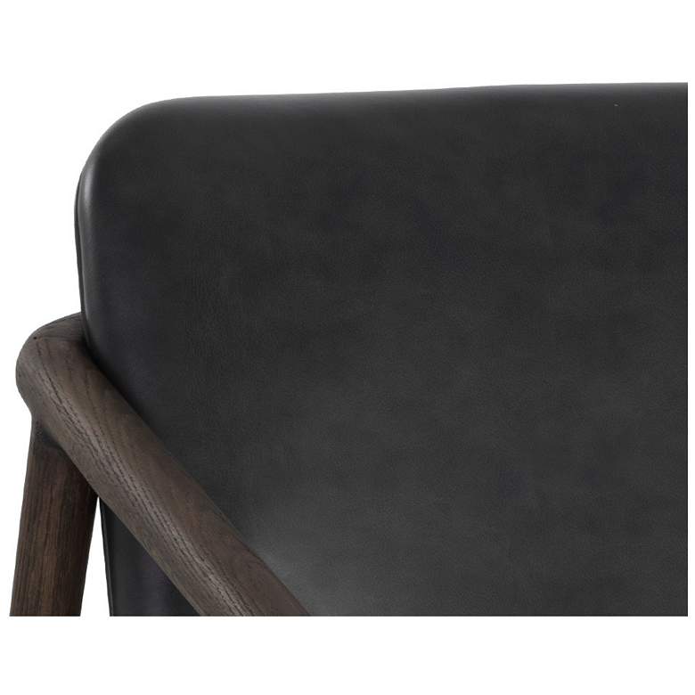Image 6 Sunpan Cinelli Lounge Chair Distressed Brown Brentwood Charcoal Leather more views