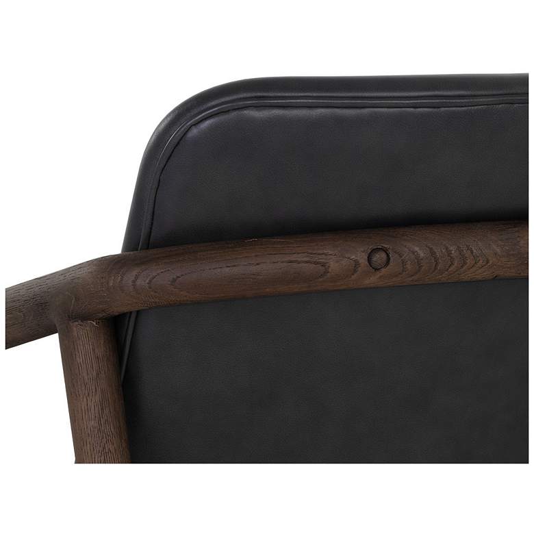Image 7 Sunpan Cinelli Lounge Chair Distressed Brown Brentwood Charcoal Leather more views