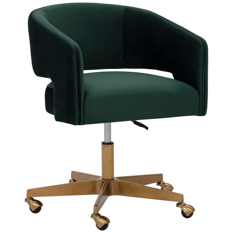 Image 1 Sunpan Claren Office Chair Deep Green Sky