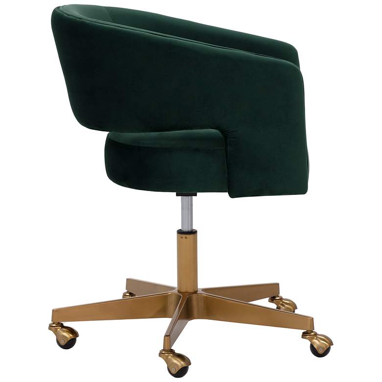 Image 3 Sunpan Claren Office Chair Deep Green Sky more views