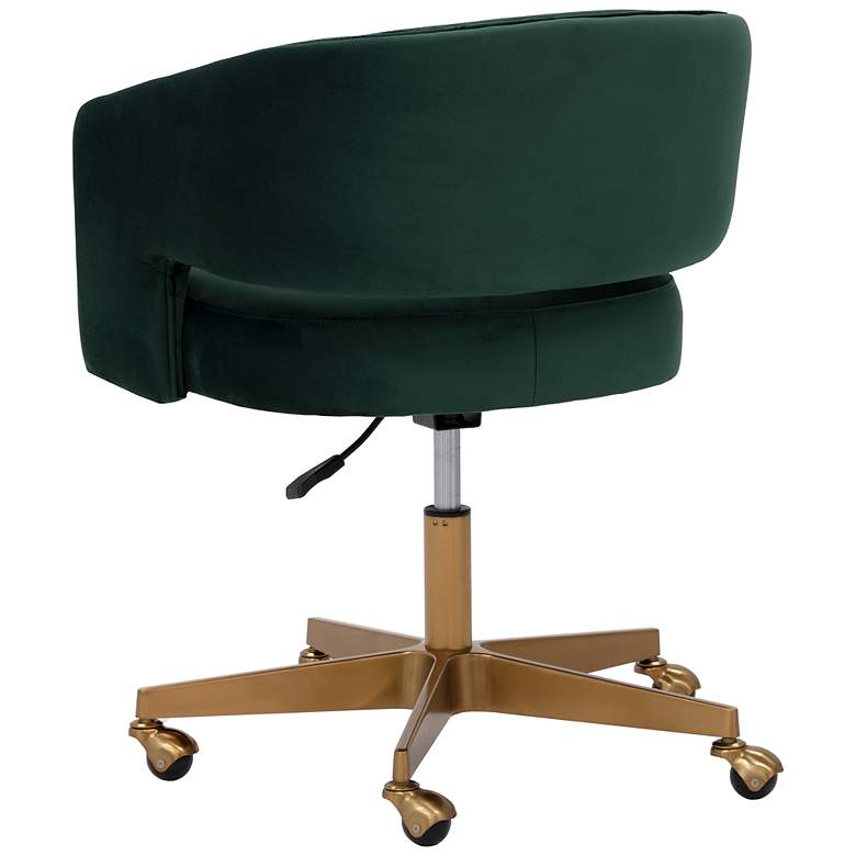 Image 4 Sunpan Claren Office Chair Deep Green Sky more views