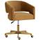Sunpan Claren Office Chair Gold Sky