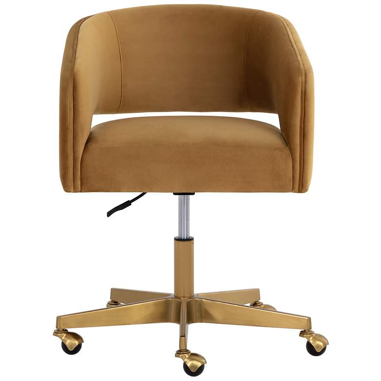 Image 2 Sunpan Claren Office Chair Gold Sky more views