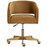 2_Sunpan Claren Office Chair Gold Sky more views