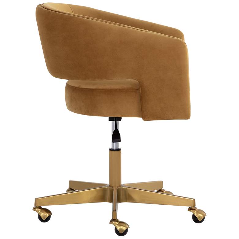 Image 3 Sunpan Claren Office Chair Gold Sky more views