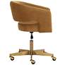 3_Sunpan Claren Office Chair Gold Sky more views