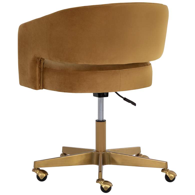 Image 4 Sunpan Claren Office Chair Gold Sky more views