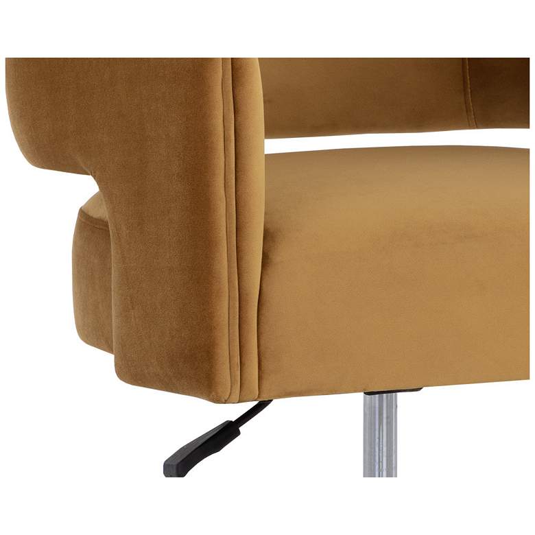 Image 6 Sunpan Claren Office Chair Gold Sky more views