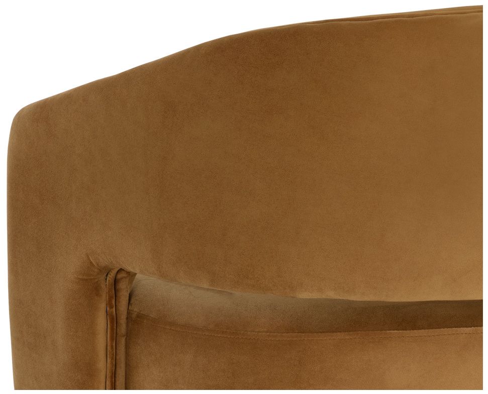 Sunpan Claren Office Chair Gold Sky