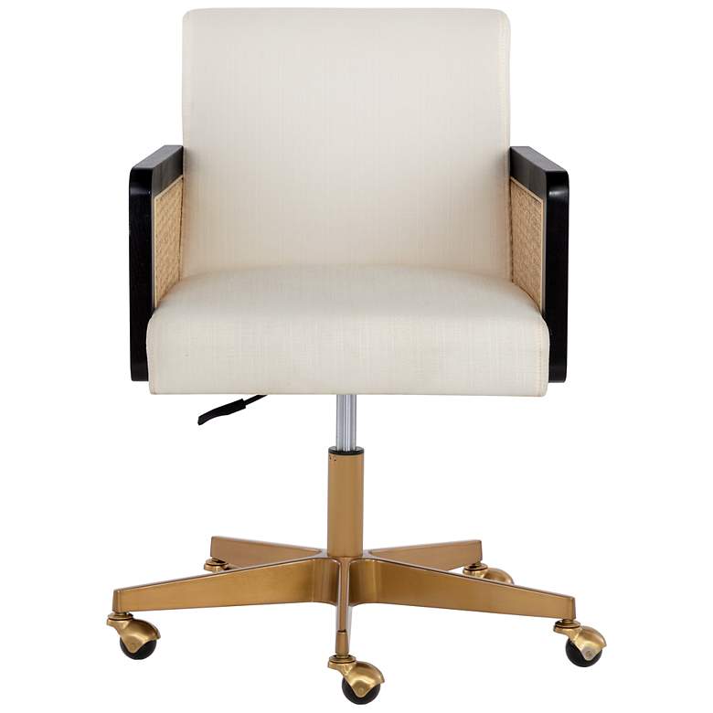 Image 2 Sunpan Claudette Office Chair Linoso Ivory more views