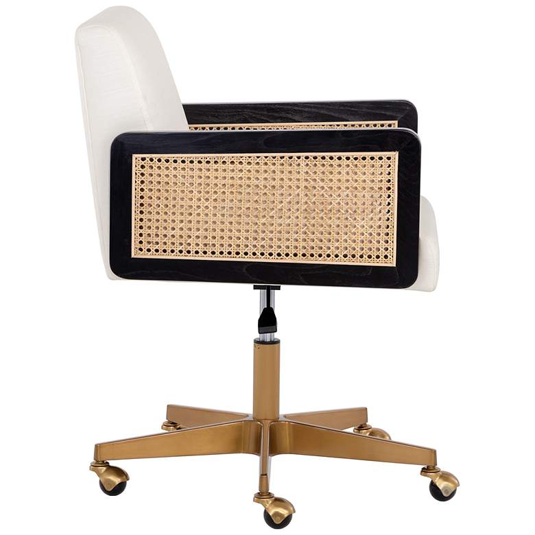 Image 3 Sunpan Claudette Office Chair Linoso Ivory more views