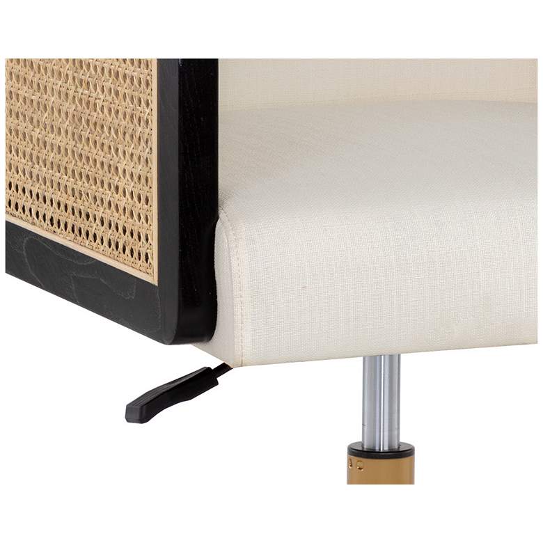 Image 5 Sunpan Claudette Office Chair Linoso Ivory more views