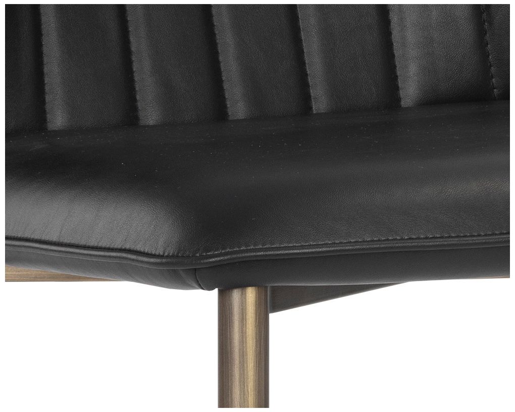 Sunpan Clinton Dining Chair Bronze Bravo Black Set of 2