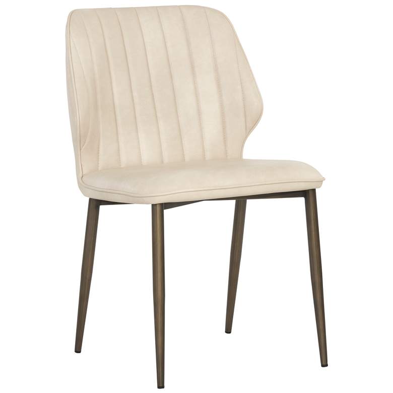 Image 2 Sunpan Clinton Dining Chair Bronze Bravo Cream Set of 2