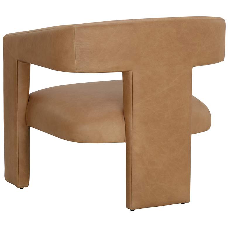 Image 4 Sunpan Cobourg Lounge Chair Ludlow Sesame Leather more views
