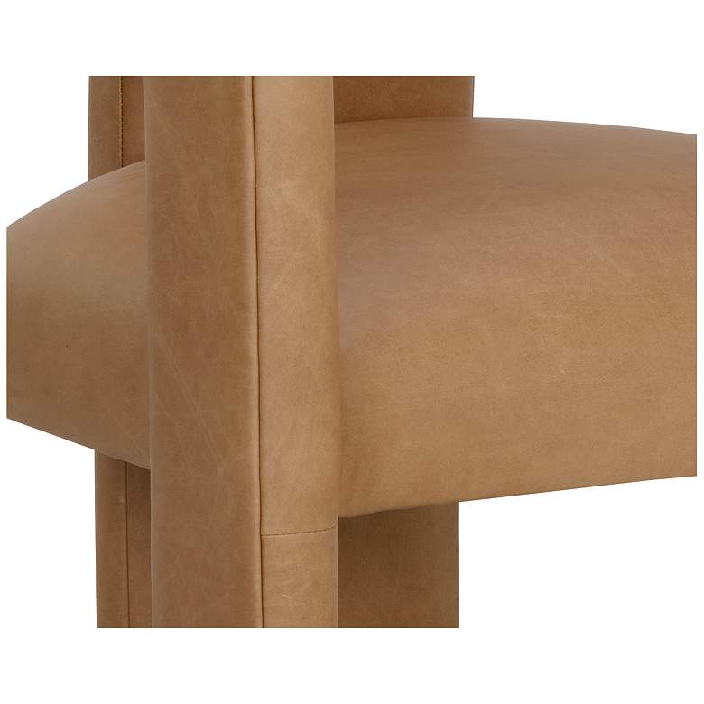 Image 5 Sunpan Cobourg Lounge Chair Ludlow Sesame Leather more views