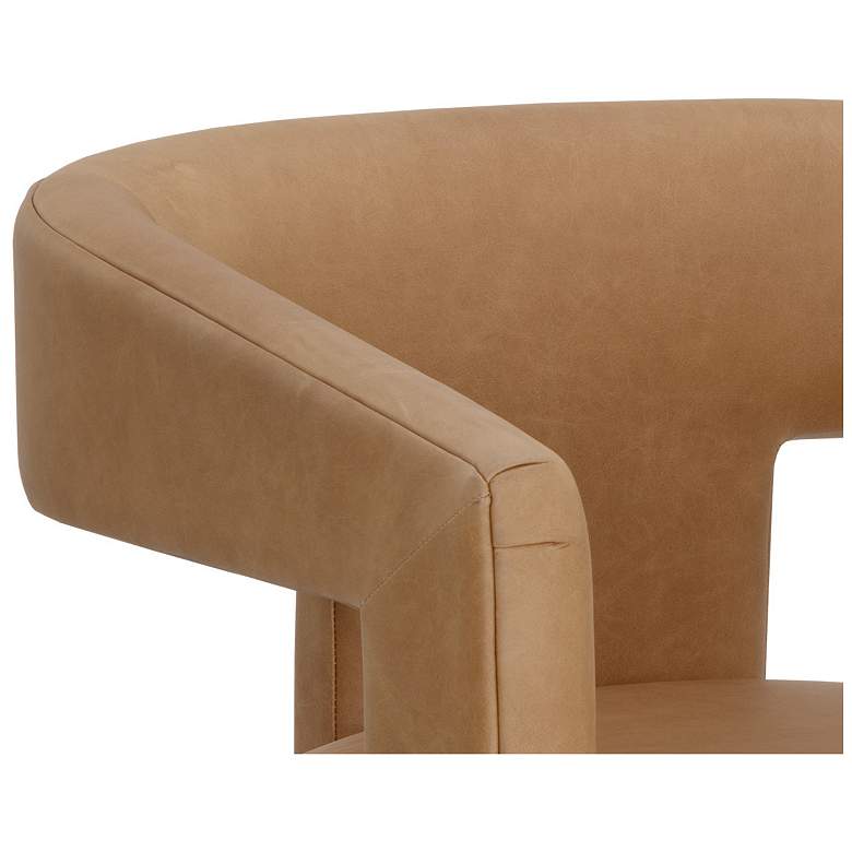 Image 6 Sunpan Cobourg Lounge Chair Ludlow Sesame Leather more views