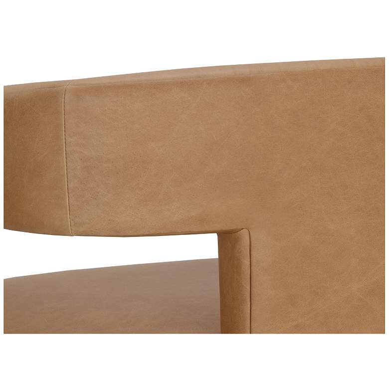 Image 7 Sunpan Cobourg Lounge Chair Ludlow Sesame Leather more views