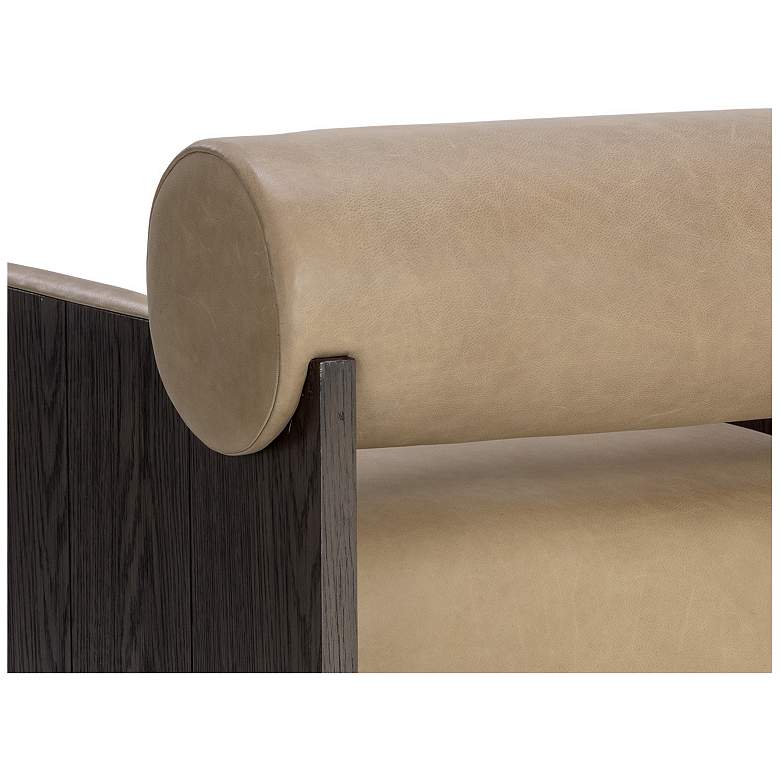 Image 7 Sunpan Coburn Lounge Chair Dark Brown Sahara Sand Leather more views