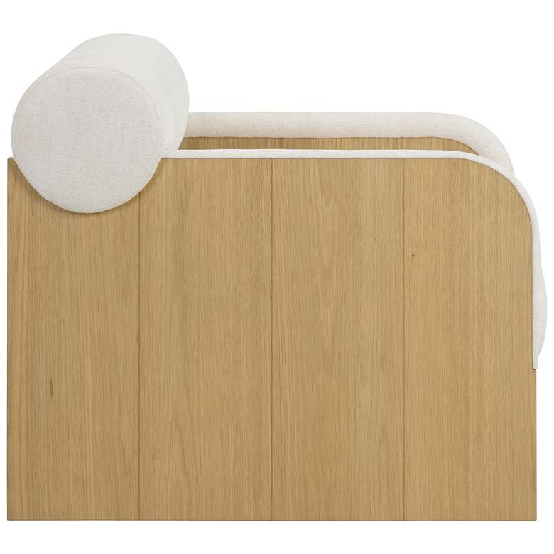 Image 3 Sunpan Coburn Lounge Chair Rustic Oak Eclipse White more views