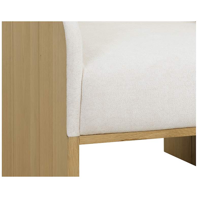Image 5 Sunpan Coburn Lounge Chair Rustic Oak Eclipse White more views